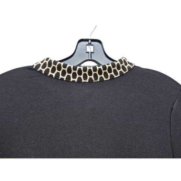 Alembika 2 Tunic Top Hi-Lo Lagenlook Asymmetrical Button Black Mandarin Collar - Picture 14 of 16